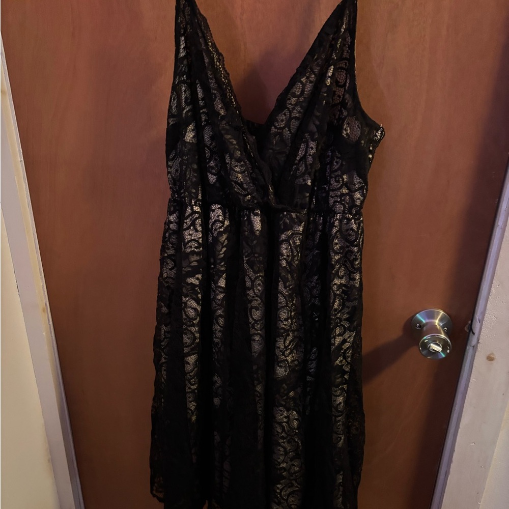 Black babydoll dress